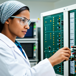 전기공사 관련 자격증 종류와 활용도 - Female Electrical Engineer**

"A professional female electrical engineer, fully clothed in modest wo...