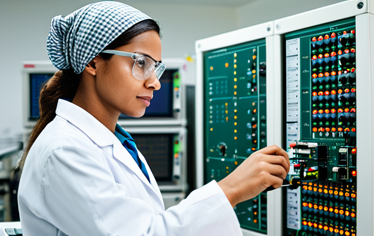전기공사 관련 자격증 종류와 활용도 - Female Electrical Engineer**
"A professional female electrical engineer, fully clothed in modest wo...